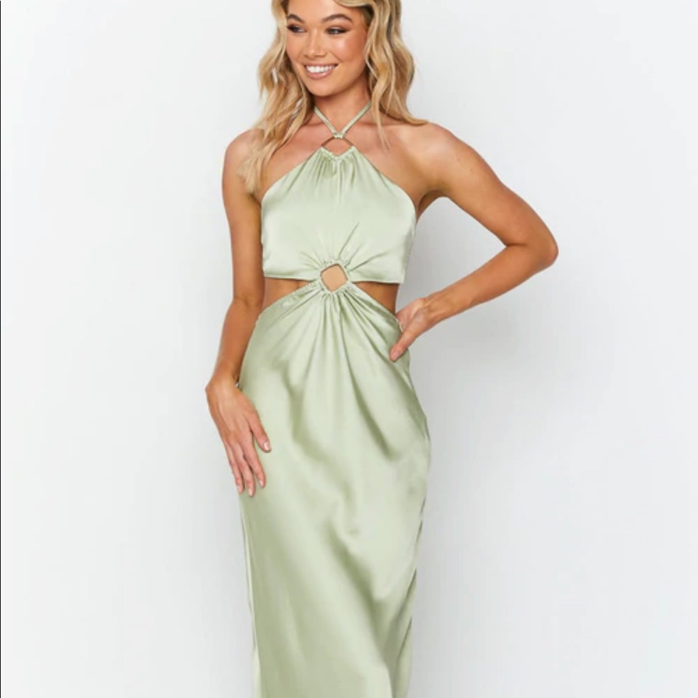 Beginning Boutique Paras Sage Maxi Dress
